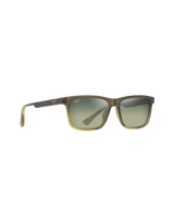The Maui Jim Okina Polarised Sunglasses in Shiny Trans Mil Green to Yellw & Maui HT™