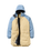 The Passenger Womens Serein Waterproof Parka Jacket in Faded Denim & Desert