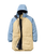 The Passenger Womens Serein Waterproof Parka Jacket in Faded Denim & Desert