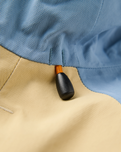 The Passenger Womens Serein Waterproof Parka Jacket in Faded Denim & Desert