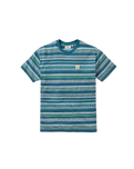Mellower Relaxed T-Shirt in Geo Stripe Mediterranean