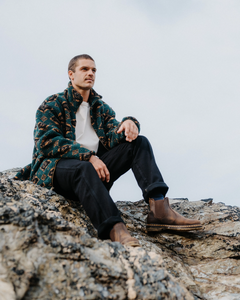 Sherpa Fleece Jacket in Scarab