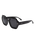 Joni Polarised Sunglasses in Black & Smoke