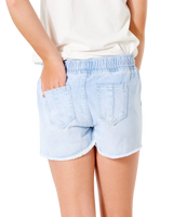 The Rip Curl Girls Girls Tara Shorts in Blue Ice