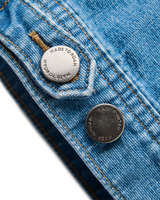 The Passenger Mens Vantage Denim Jacket in Light Wash Denim