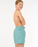 The Rip Curl Boys Boys Bondi Volley Shorts in Blue Lagoon