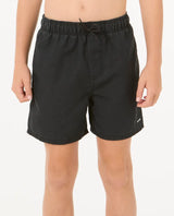 The Rip Curl Boys Boys Bondi Volley Shorts in Black