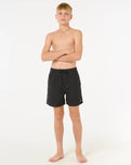 The Rip Curl Boys Boys Bondi Volley Shorts in Black