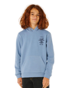 The Rip Curl Boys Boys Search Icon Hoodie in Faded Denim