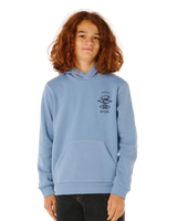 The Rip Curl Boys Boys Search Icon Hoodie in Faded Denim