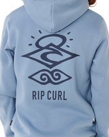 The Rip Curl Boys Boys Search Icon Hoodie in Faded Denim