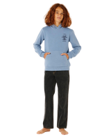 The Rip Curl Boys Boys Search Icon Hoodie in Faded Denim