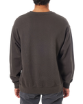 Embroidered Sweatshirt in Black Wash