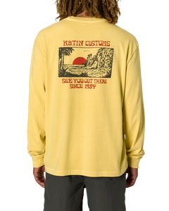 The Katin Mens Cove Box Long Sleeve T-Shirt in Yellow