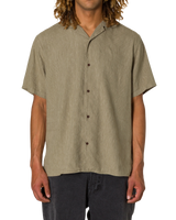Teller Stripe Shirt in Moss