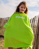 Kids Organic Towel Robe in Lime Green