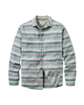 Backcountry Stripe Shirt in Grey Marl & Mediterranean Stripe