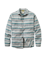 Backcountry Stripe Shirt in Grey Marl & Mediterranean Stripe