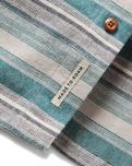 Backcountry Stripe Shirt in Grey Marl & Mediterranean Stripe