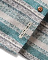 Backcountry Stripe Shirt in Grey Marl & Mediterranean Stripe
