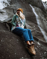 The Passenger Womens Avian Cord Trousers in Dark Denim