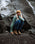 The Passenger Womens Avian Cord Trousers in Dark Denim