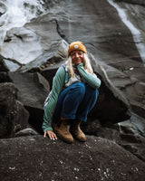 The Passenger Womens Avian Cord Trousers in Dark Denim