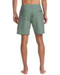 The RVCA Mens Curren Trunk Boardshorts in Balsam Green