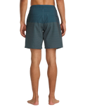 The RVCA Mens Curren Boardshorts in Navy Marine