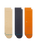 The Stance Mens Icon Socks (3 Pack) in Sand