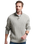 The Superdry Mens Ribbed Henley Jumper in Silver Grey