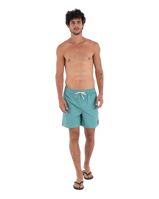 The Hurley Mens Volley Flex Low Tide Boardshorts in Broken Jade