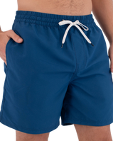 The Hurley Mens Icon Solid Volley Shorts in Abyss