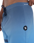 The Hurley Mens Phantom Block Party Boardshorts in Submarine