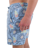 The Hurley Mens Phantom Naturals Cannonball Volley Shorts in Eiffel Blue