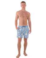 The Hurley Mens Phantom Naturals Cannonball Volley Shorts in Eiffel Blue