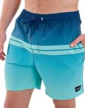 The Hurley Mens Cannonball Volley Shorts in Abyss 2