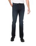 Performance Denim+ Slim Straight Jeans in Carbon Stone