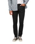 The Duer Ltd Mens Performance Denim Relaxed Taper Jeans in Black