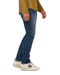 The Duer Ltd Mens Performance Denim Relaxed Taper Jeans in Galactic