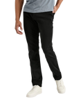 The Duer Ltd Mens No Sweat Relaxed Taper Jeans in Black