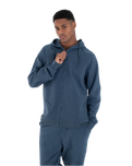 The Hurley Mens Low Tide Zip Hoodie in Ion Grey