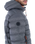 The Hurley Mens Cayuga Puffer Jacket in Dark Stone Grey