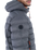 The Hurley Mens Cayuga Puffer Jacket in Dark Stone Grey