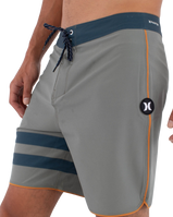 The Hurley Mens Phantom Eco Block Party Boardshorts in Great White