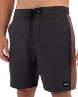 The Hurley Mens Phantom Eco Fastlane Hybrid Boardshorts in Black