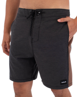 The Hurley Mens Phantom Eco Fastlane Hybrid Boardshorts in Black