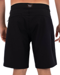 The Hurley Mens Built Hybrid Boardshorts in Black