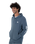 The Hurley Mens Icon Box Zip Hoodie in Grey Teal