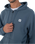 The Hurley Mens Icon Box Zip Hoodie in Grey Teal